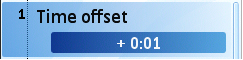 Time offset setting item